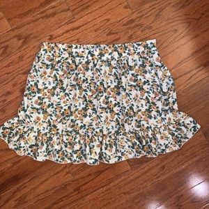 TOBI floral mini skirt